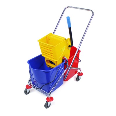 30L雙桶電鍍拖地桶榨水車